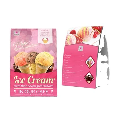 Menús de gelateria personalitzats